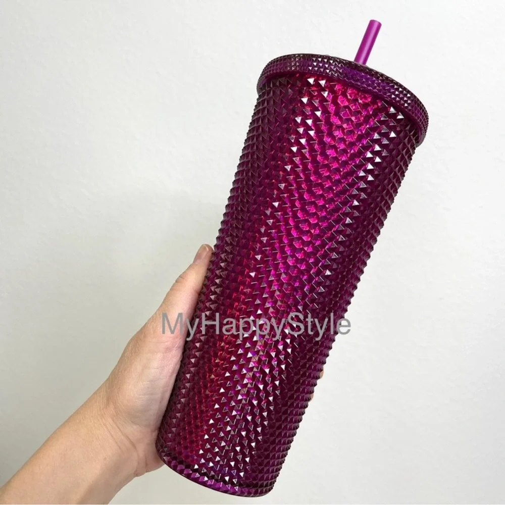 STARBUCKS Sangria Berry NEW Bling Studded Tumbler Venti Cold Cup NEW
